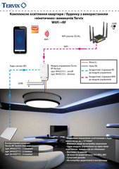 Освітлення. Комплексне освітлення квартири / будинку з використанням «кінетичних» вимикачів Tervix (WIiFi +RF)