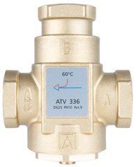1633610 Термический клапан AFRISO ATV 336, DN25, Rp 1" Kvs 9, 60 &deg;C