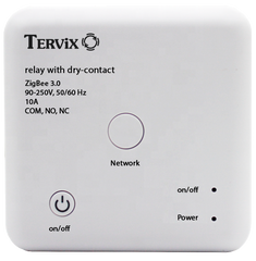 431181 Умный переключатель Tervix Pro Line ZigBee Dry Contact On/Off (реле с "сухим" контактом)