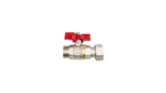 Кран шаровой FADO New PN40 1/2" с накидной гайкой прямой