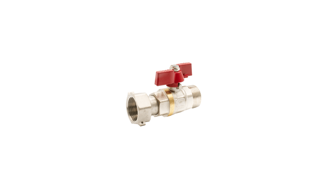 Кран кульовий FADO New PN40 1/2" з накидною гайкою прямий