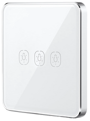 438031 Умная сенсорная кнопка-выключатель Tervix Pro Line ZigBee Touch Switch (3 клавиши), на батарейках